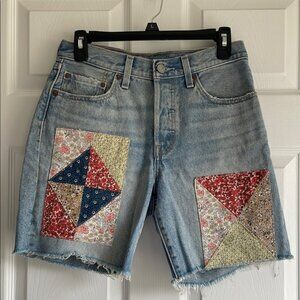 Levi's 501Patchwork Jean Shorts